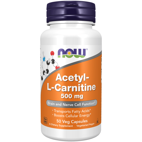 Acetil-L-Carnitina 500 mg (50 Veg Caps)