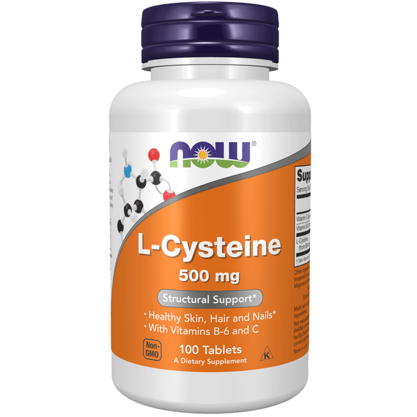 L-Cisteína 500 mg (100 tabletas) - NOW Foods