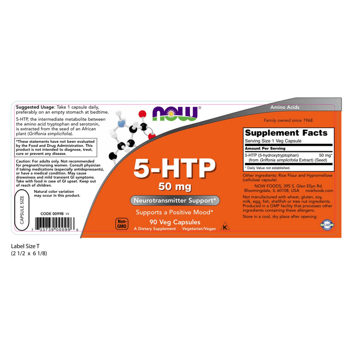 5-HTP para mejorar el bienestar emocional y combatir la depresión.