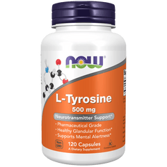 L-Tirosina 500 mg (120 cápsulas) - Now Foods