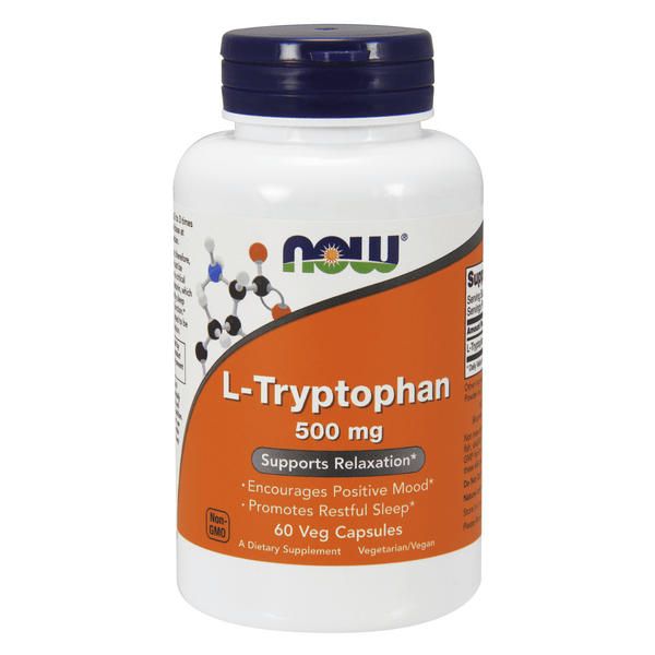 L-Triptófano 500 mg (60 cápsulas) - NOW Foods