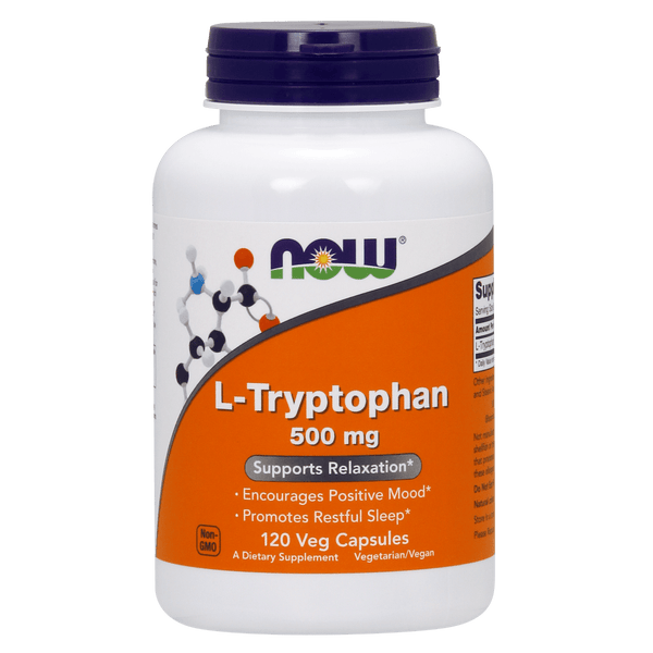 L-Triptófano 500 mg (120 cápsulas) - NOW Foods