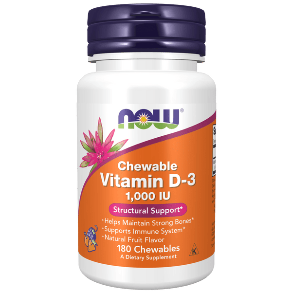 Vitamin D-3 1000 IU (180 Masticables)