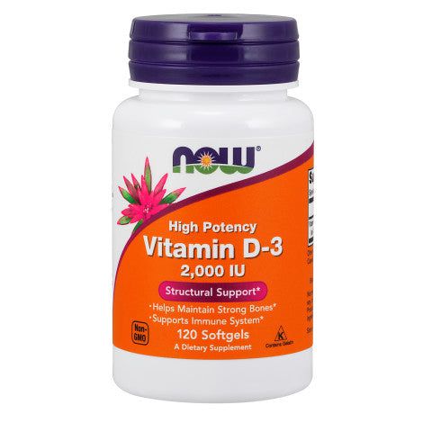 Vitamina D-3 Now Foods para apoyo inmunológico