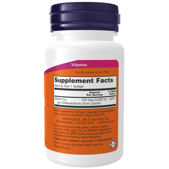 Softgels de Vitamina D-3 para fortalecer el sistema inmunológico.