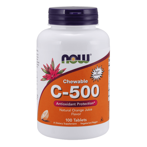 Vitamina C-500 (100 tabletas) - NOW Foods