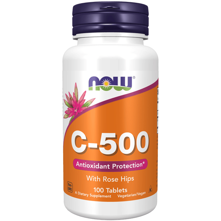 Suplemento Vitamina C 500 mg para refuerzo inmunológico y antioxidante.