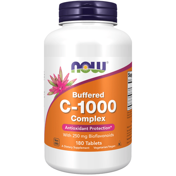 Complejo de vitamina C-1000 (180 tabletas) - Now Foods