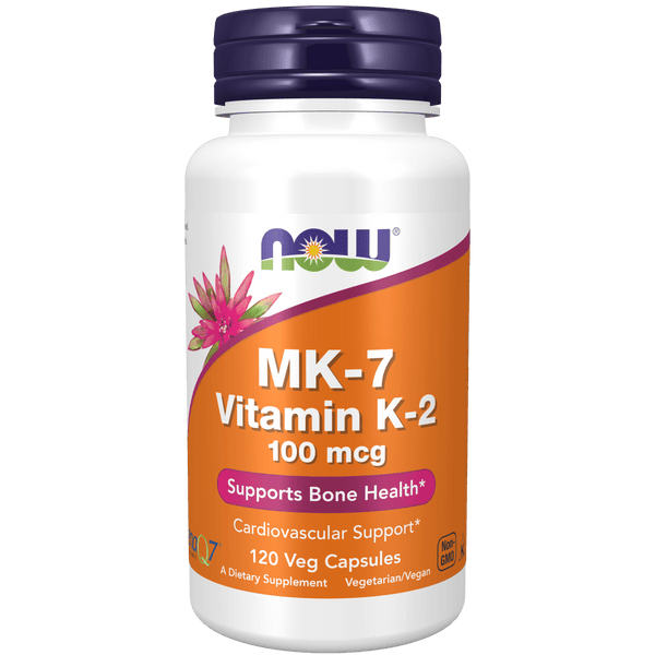 MK-7 Vitamin K-2 100 mcg (120 Caps) -Now Foods