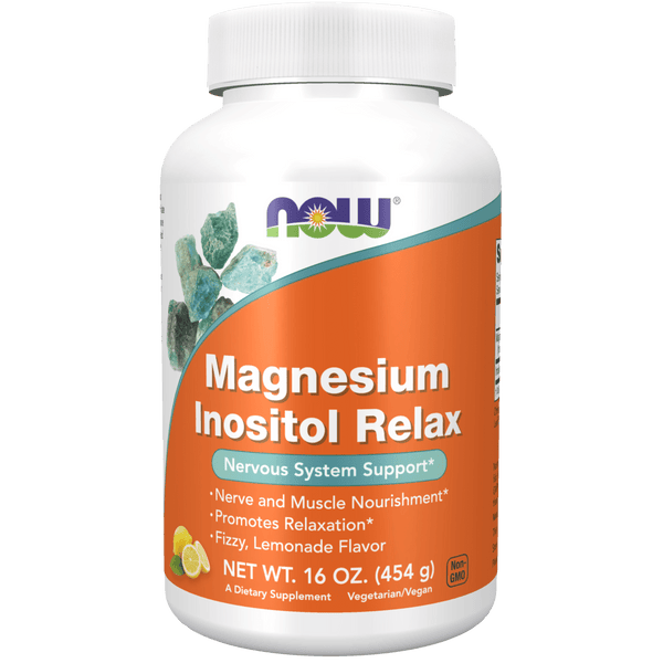 Magnesio Inositol Relax Polvo (16 oz) - NOW Foods