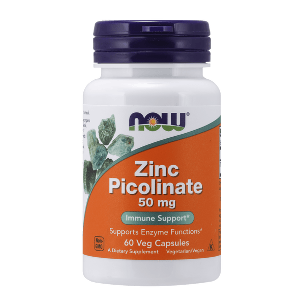 Picolinato de zinc 50 mg (60 cápsulas) - NOW Foods