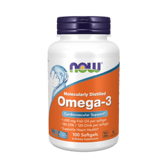 Omega 3 1000 mg (100 cápsulas blandas) - Now Foods