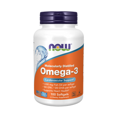 Omega 3 1000 mg (100 cápsulas blandas) - Now Foods