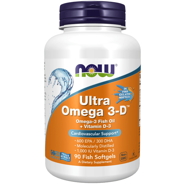 Ultra Omega 3-D™ (90 cápsulas blandas) - NOW Foods