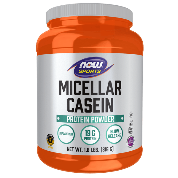 Proteína de Caseína Micelar Sin Sabor (1.8 LB) NOW Foods