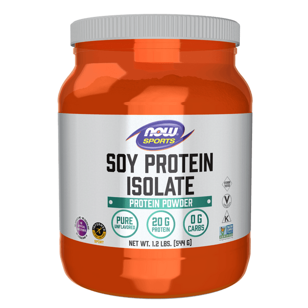 Aislado de proteína de soya (544 gr) NOW Foods