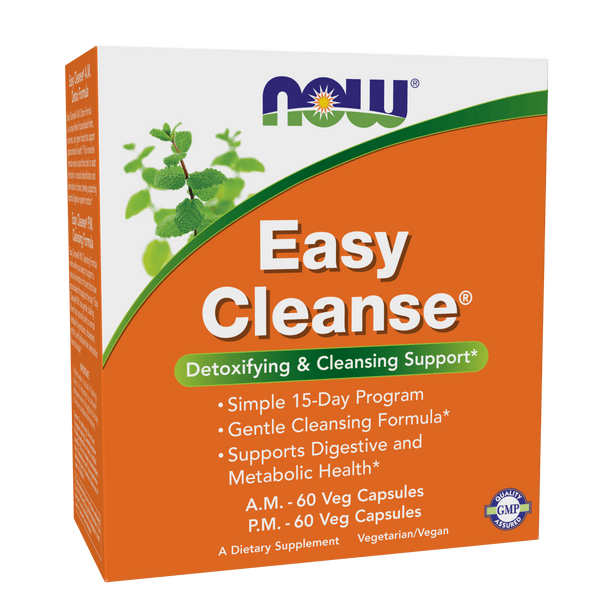 Apoyo Salud Digestiva Easy Cleanse® AM PM (120 cápsulas) NOW Foods