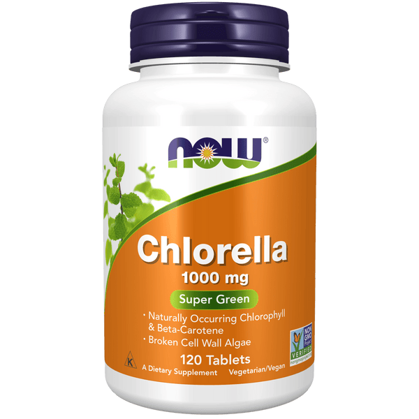 Chlorella 1000 mg (120 tabletas) - Now Foods