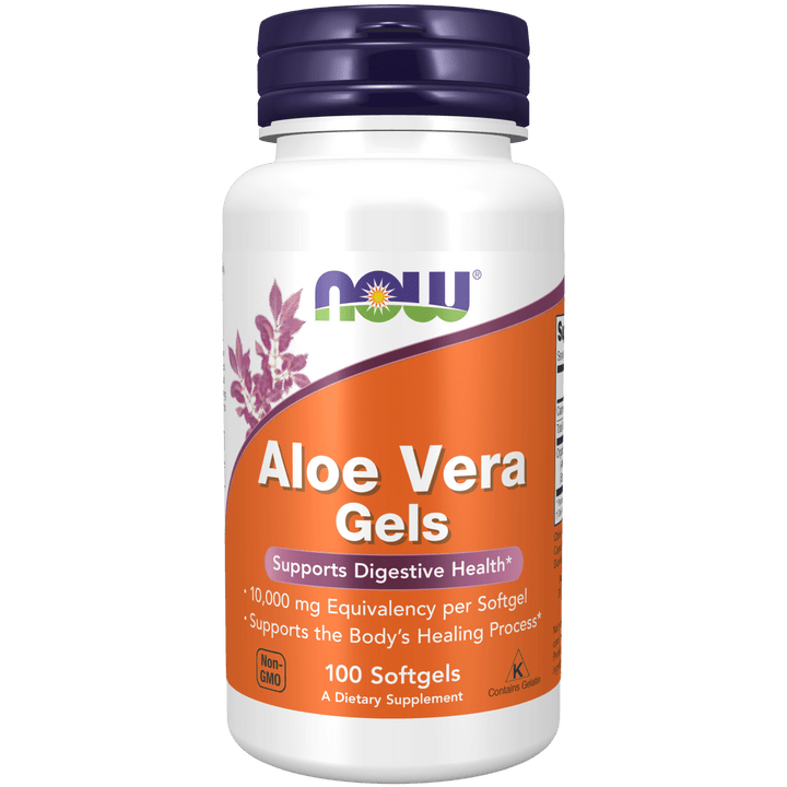 Suplemento Aloe Vera 10,000 mg para apoyo curativo y digestivo.