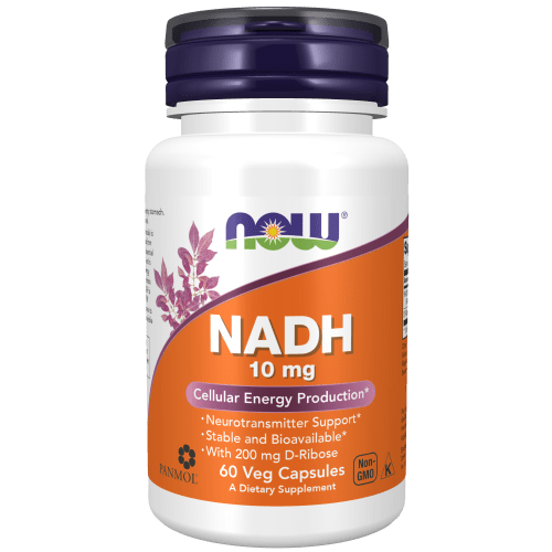 NADH 10 mg (60 cápsulas) - NOW Foods