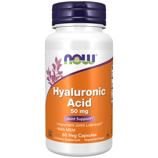 Ácido Hialurónico con MSM 50mg (60 Veg Caps)