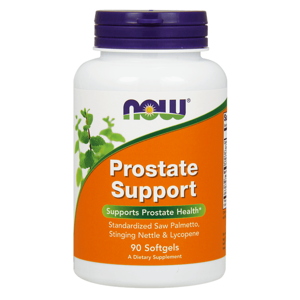 Suplemento Prostate Support NOW Foods para salud prostática y urinaria.