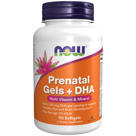 Geles prenatales + cápsulas blandas de DHA (90 Softgels)