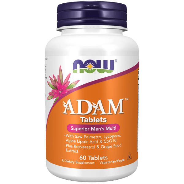 Multivitaminico para hombres ADAM™ (60 tabletas) - NOW Foods