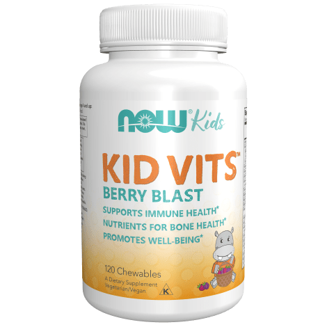 Multivitaminas niños Berry Blast (120 masticables) - NOW Foods