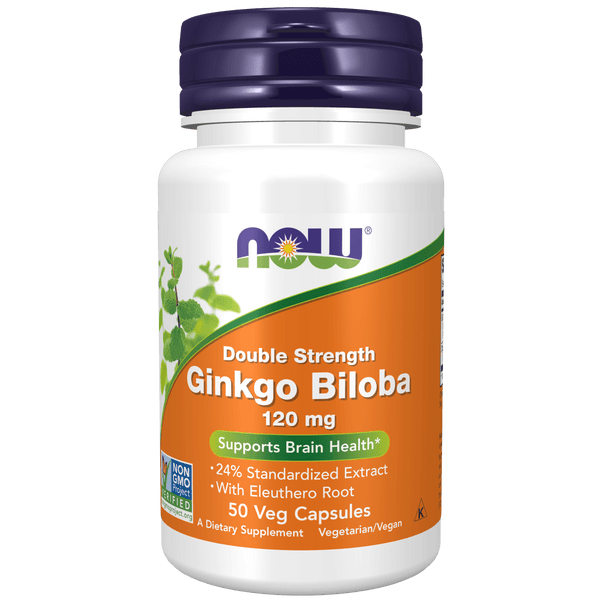 Ginkgo Biloba Doble Potencia 120 mg (50 Veg Caps)