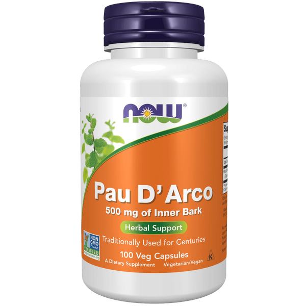 Pau D'Arco 500 mg (100 cápsulas) - NOW Foods