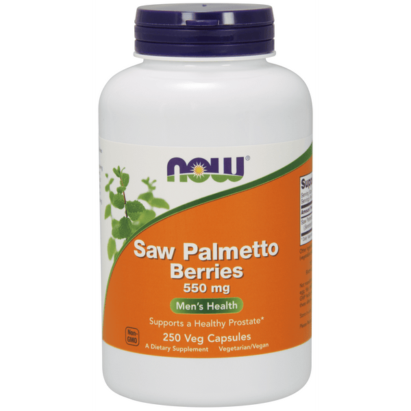 Saw Palmetto Berries 550 mg (250 cápsulas) - Now Foods