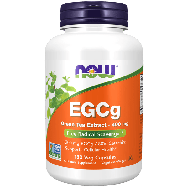 EGCg Green Tea Extract 400 mg (180 cápsulas) NOW Foods