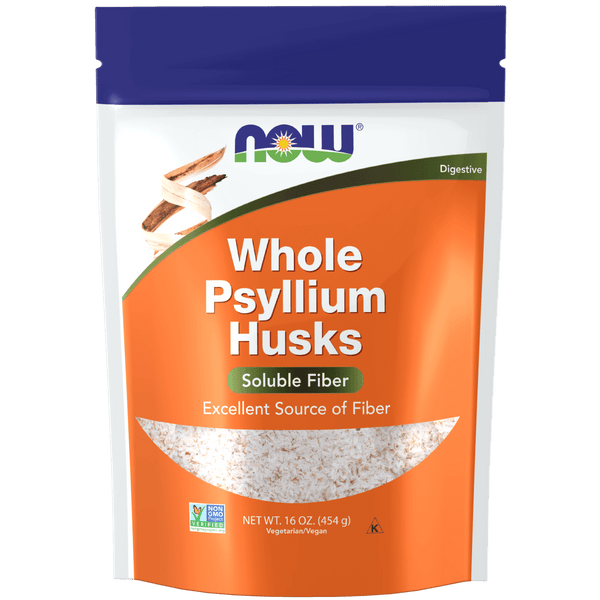 Cáscaras de Psyllium molida (454 gr) NOW Foods