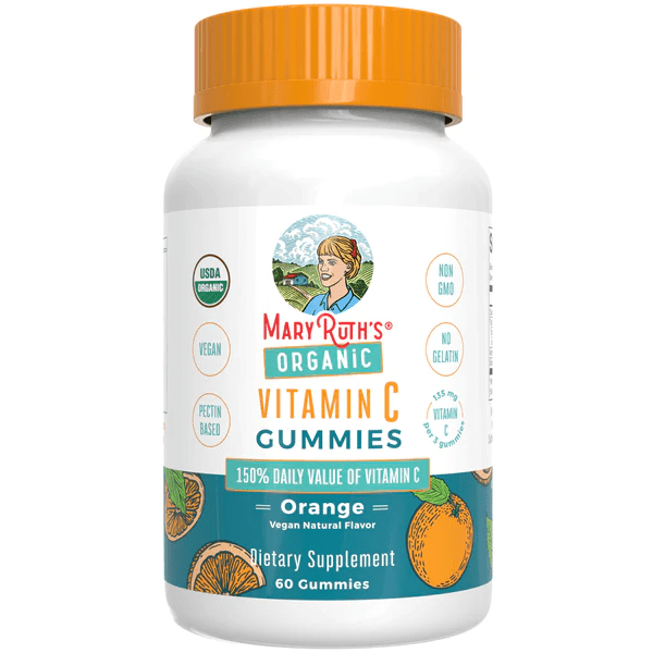 Gomitas Orgánicas de Vitamina C , Naranja (60 gomitas)