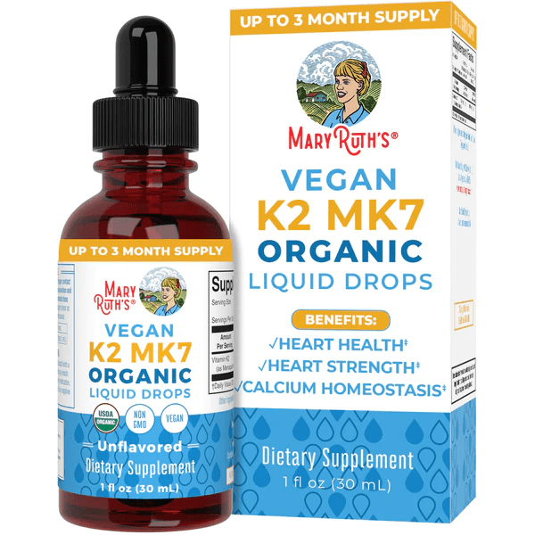 Gotas de Vitamina K2 MK7, Sin Sabor, Org, (1 fl oz