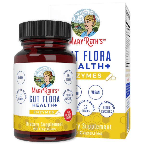 Enzimas para Flora Intestinal Health+ , Sin sabor, (60 caps)