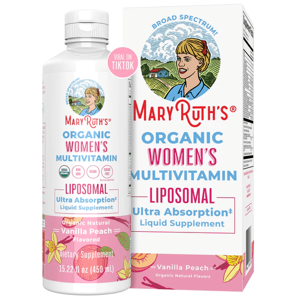 Multivitamínico Liposomal para Mujeres, Vainilla Durazno, Org, (15.22 fl oz