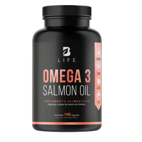 Omega 3 Aceite Puro de Salmón 1000 mg (180 caps)