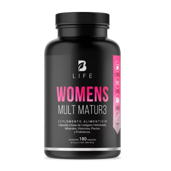 Multivitamínico para mujeres +40, 500 mg (180 cápsulas) - B Life