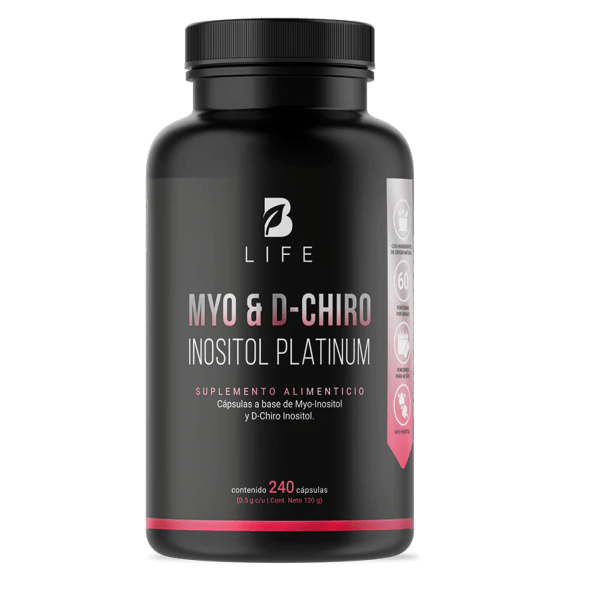 Myo y D-Chiro Inositol Platino 500 mg (240 cápsulas) - B Life