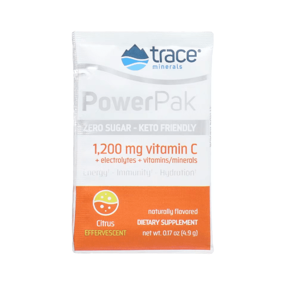 Electrolitos Stamina Power Pak 1200mg Cítricos (30 sobres) Trace Minerals