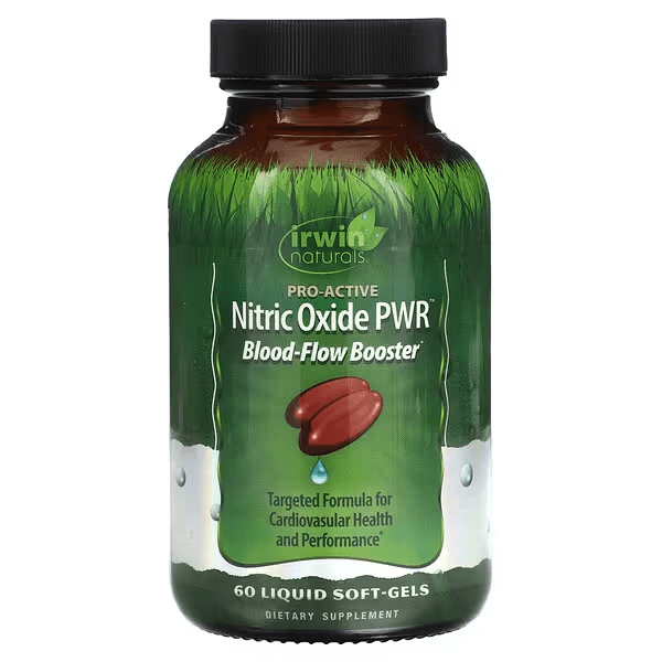 PWR de Óxido Nítrico, Potenciador del Flujo Sanguíneo (60 softgels), Irwin Naturals