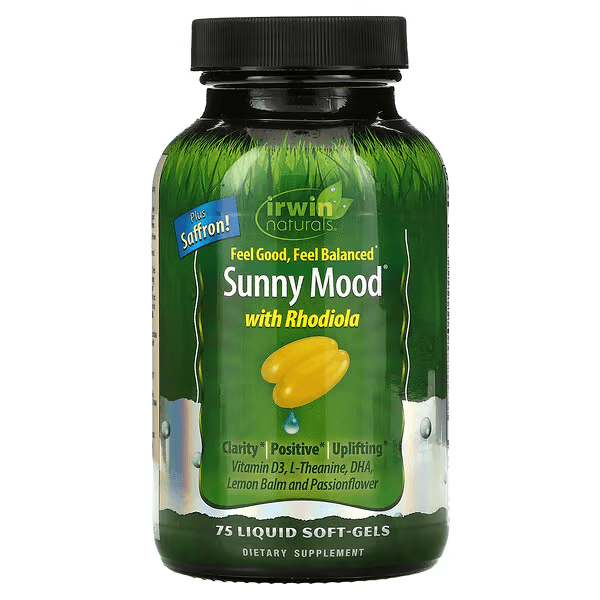 Sunny Mood (75 softgels) con Rhodiola, Irwin Naturals