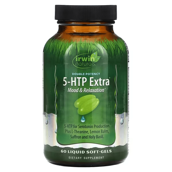 5-HTP de Doble Potencia (60 softgels), Irwin Naturals