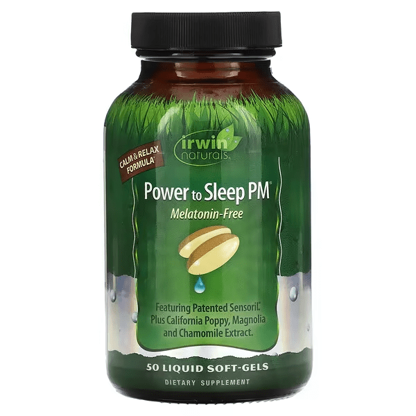 Poder para Dormir PM (50 softgels) Sin Melatonina, Irwin Naturals