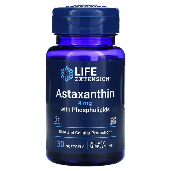 Astaxantina con Fosfolípidos 4 mg (30 capsulas blandas)