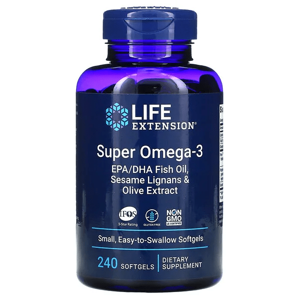 Aceite de pescado super omega-3 EPA (240 cápsulas blandas) - Life Extension