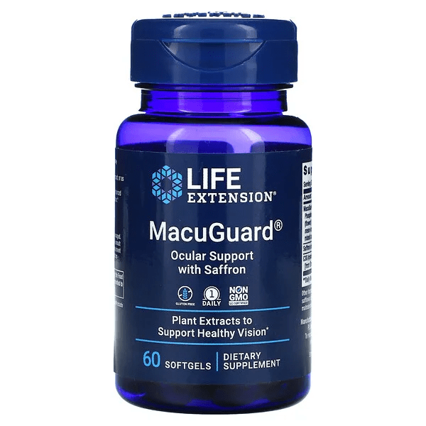 MacuGuard® Soporte Ocular con Azafrán (60 capsulas blandas)