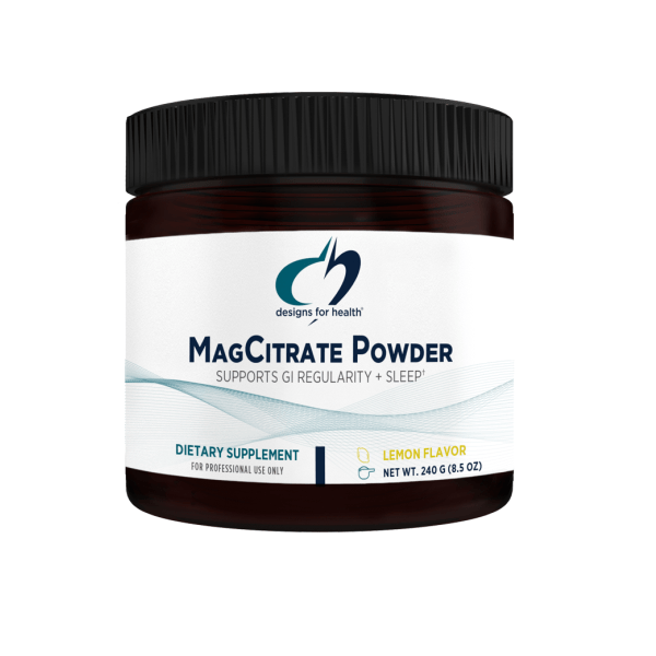 Citrato de Magnesio en Polvo 300 mg (8.5 oz /240 gr) - Designs for Health